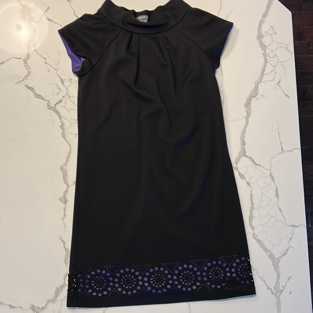 Muse Little Black Eyelet Cutout Dress, Size 4